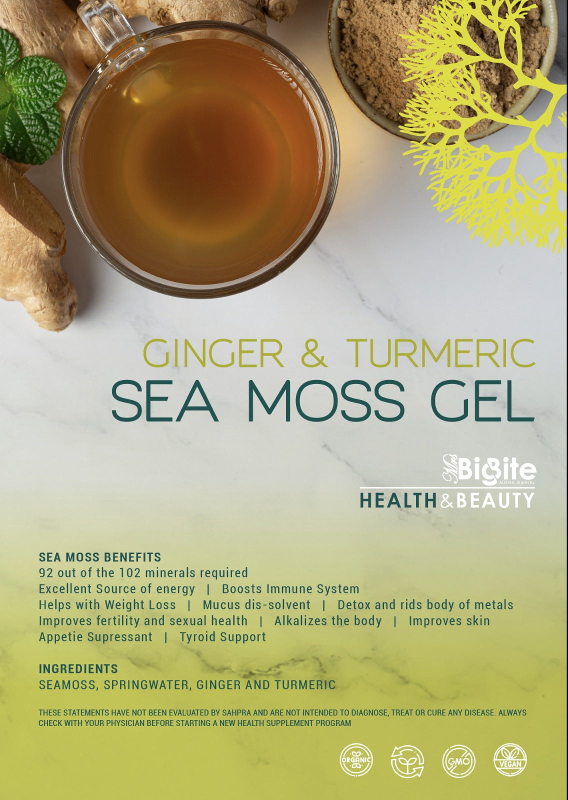 Seamoss Ginger + Turmeric (Limited Edition)